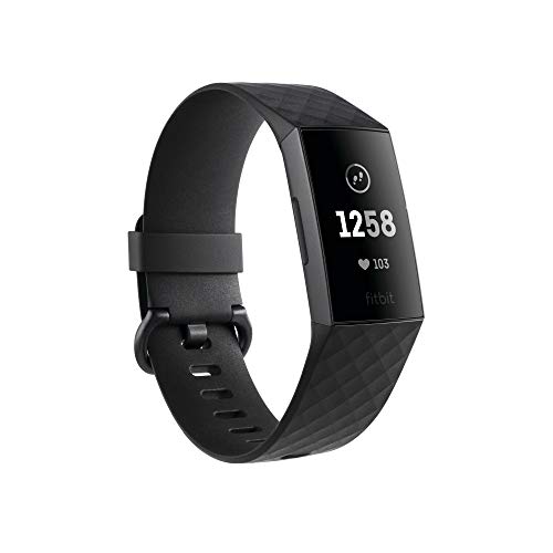 Fitbit Charge 3, Tracker Avanzato per Fitness e Benessere Unisex Adulto, Impermeabile fino a 50 m, Grafite/Nero, Taglia Unica