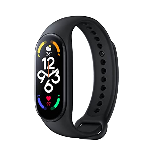 Xiaomi Smart Band 7, Schermo AMOLED 1.62'', Monitoraggio Sonno, SpO2, Frequenza Cardiaca, VO2max, Resistenza all'Acqua 5 ATM, 110+ modalità sportive, Durata...