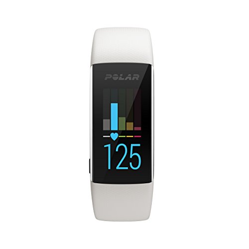 Polar A370, Activity Tracker per Fitness, Monitoraggio attività Fisica con Cardiofrequenzimetro Integrato, Display Touch Screen Unisex-Adulto, Bianco, M/L