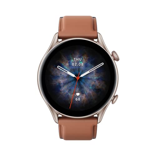 Amazfit Smartwatch GTR 3 Pro Orologio Intelligente, Chiamata Bluetooth, Alexa Integrato, AMOLED da 1.45', Riproduzione di Musica, 150 Modalità Sportive,...