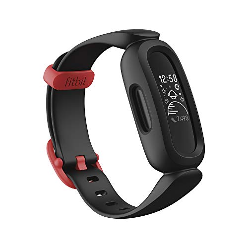 Fitbit Ace 3 Tracker per bambini da 6 anni in su, Divertenti quadrati orologio animati & Resistente all'acqua fino a 50 metri.