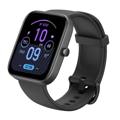 Amazfit Bip 3 Pro Smartwatch Orologio Intelligente Fitness Tracker, 1,69' Full Touch, 60 Modalità Sport, Cardiofrequenzimetro, Impermeabile 5 ATM, GPS, SpO2,...