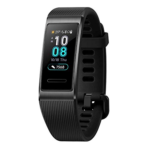 HUAWEI Band 3 Pro Resistenza all’Acqua 5 ATM, GPS Integrato, Analisi del Sonno con AI, Monitoraggio Continuo del Battito, Display AMOLED 0.95', Nero (Obsidian...