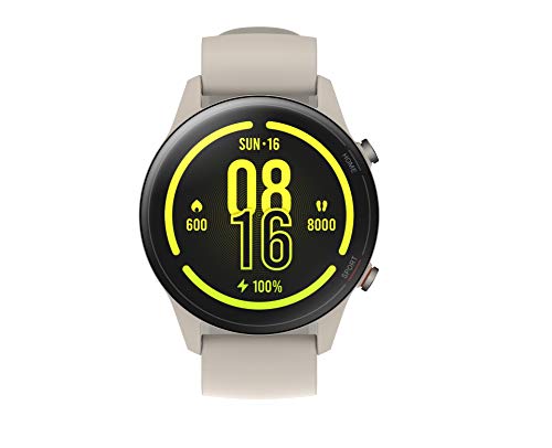 Xiaomi Mi Watch, Orologio Smart, Display AMOLED HD 1.39'', Fino a 16 giorni di autonomia, GPS integrato, 117 modalità fitness, BEIGE, Versione italiana