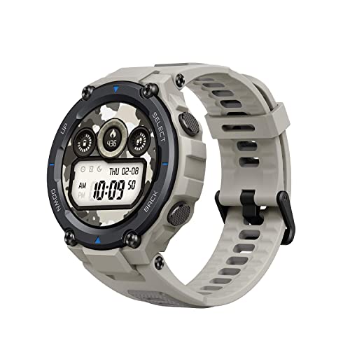 Amazfit T-Rex Pro Smartwatch Orologio Intelligente Fitness Tracker, Impermeabile 10 ATM, 100 Modalità Sportive, GPS, SpO2, Cardiofrequenzimetro, Monitor del Sonno,...