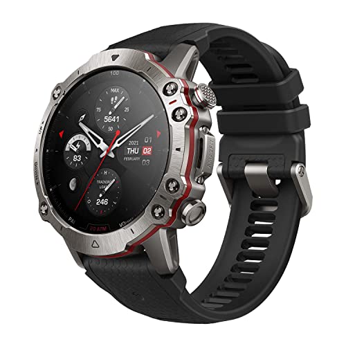 Amazfit Falcon Smartwatch da Esterno Robusto, Orologio Intelligente, Dual Band GPS, 150 Modalità Sportive, Materiali in Titanio, Schermo di Zaffiro, Impermeabile 20...