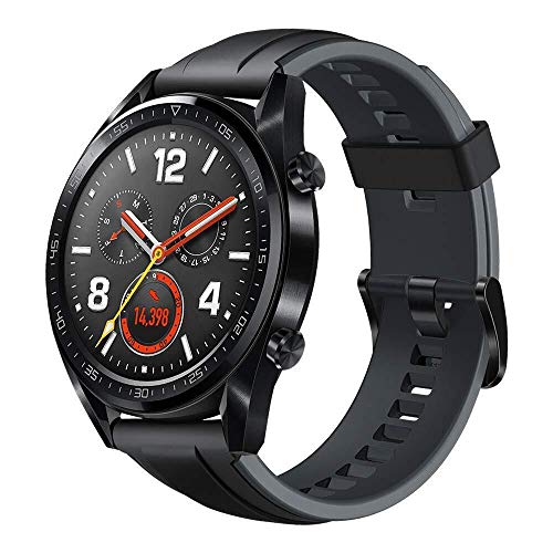 HUAWEI Watch GT Smartwatch, Touchscreen 1.39', Bluetooth 4.2, Impermeabile 5 ATM, GPS, TruSeen 3.0 Monitoraggio della Frequenza Cardiaca, Nero (Graphite Black), 46...